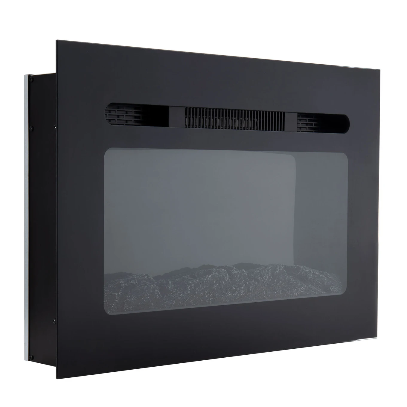 1500W Electric Fireplace for Household Use RV 30-Inch Electronic with Flame Color Settings Log & Crystal Hearth Options