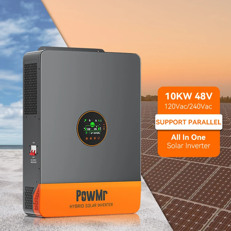 PowMr 10KW 48V All in One Inverter 120Vac Pure Sine Wave Hybrid Solar Inverter Supports up to 6 Parallel Units