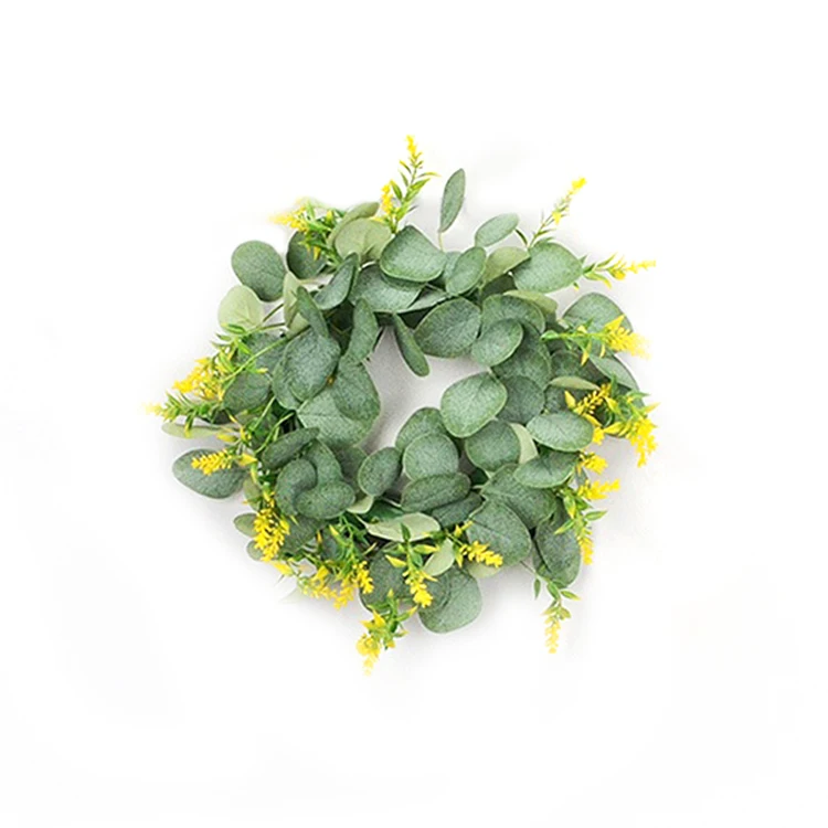 
Decorative vine leaves Wreath Artificial leave Eucalyptus Garland for Wedding Backdrop Arch Wall Decor 