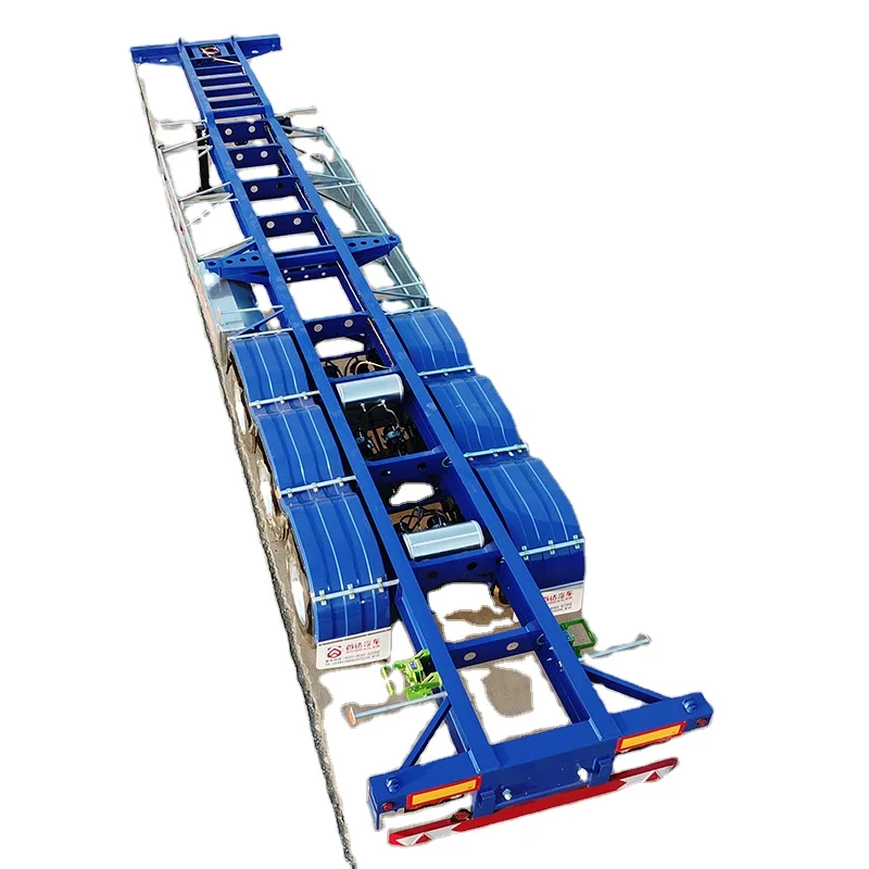 truck trailer container  3 axle 40 ft container chassis skeletal trailer Customizable length