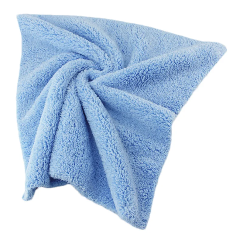 CX 1000 Gsm Ultrasonic Cut 40*40 Coral Velvet Pack Microfiber Cloth Towel