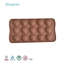 Personalized Silicone Chocolate Candy 3D Bar Ball Molds Chocolate Shell Shape Mold For Diy Baking