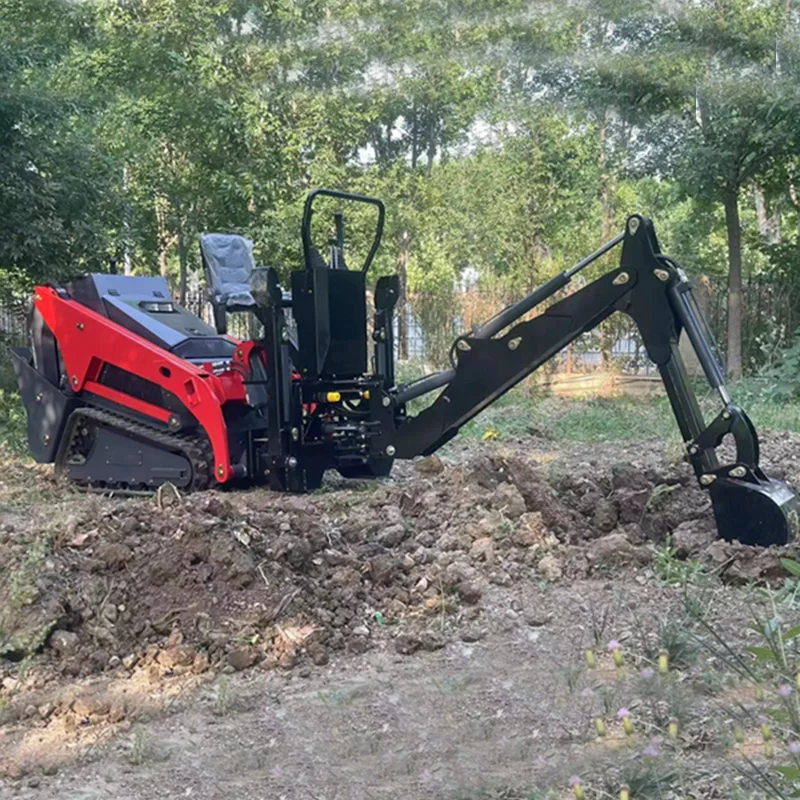 Free shipping front backhoe attachment mini skid steer loader weight 1000 kg skid steer loader small skid steer machine