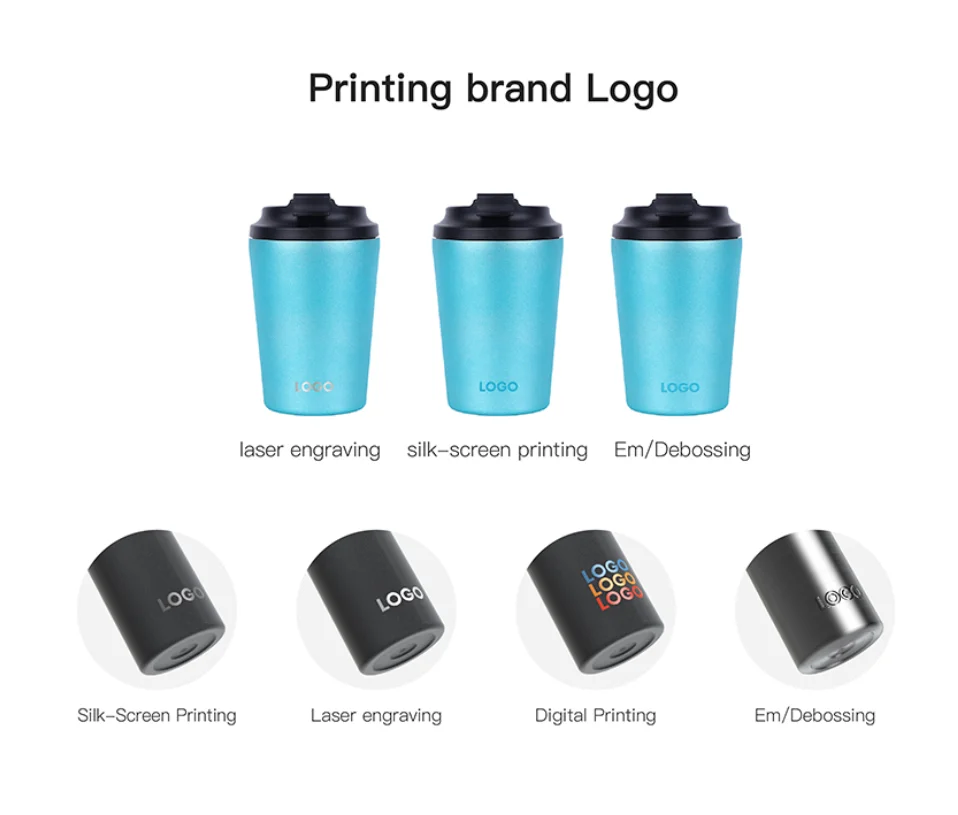 8 oz and 12 oz New Coffee Tumbler Double Wall Vacuum Thermal Coffee Mugs