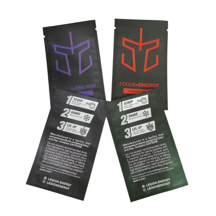 Биоразлагаемый порошок из алюминиевой фольги упаковка в саше протеиновый образец Саше