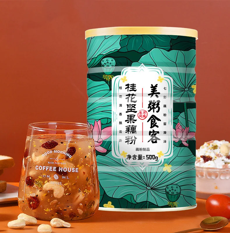 Instant Osmanthus Nut Lotus Root Powder Pure Lotus Root Starch Canned Non-low fat with Nuts Lotus Root Powder