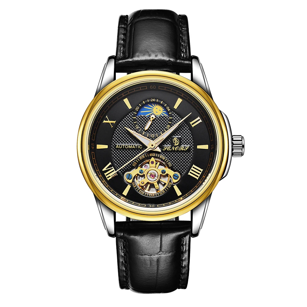  Luxury Men Watches Fashion Design Stainless Steel band mechanical Wristwatch Sport Waterproof men watch