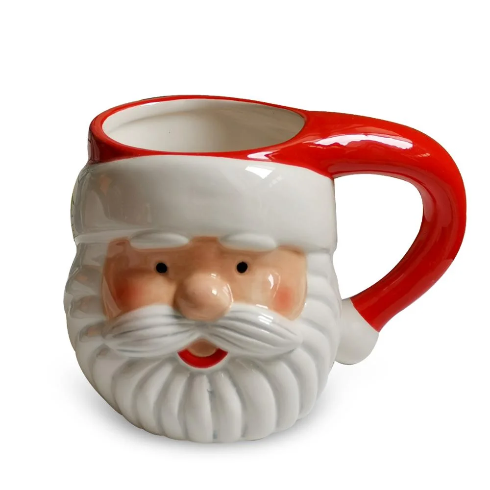 Christmas ceramic mug cartoon Creative Santa Mug  Coffee   Cup  3D modeling cup