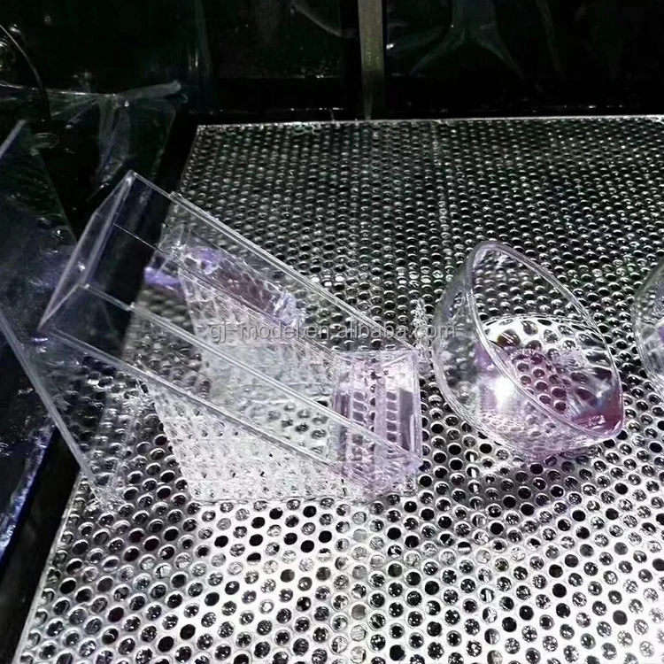 customized flower vase 3D printing prototype CNC clear plastic parts machining clear acrylic cnc machining