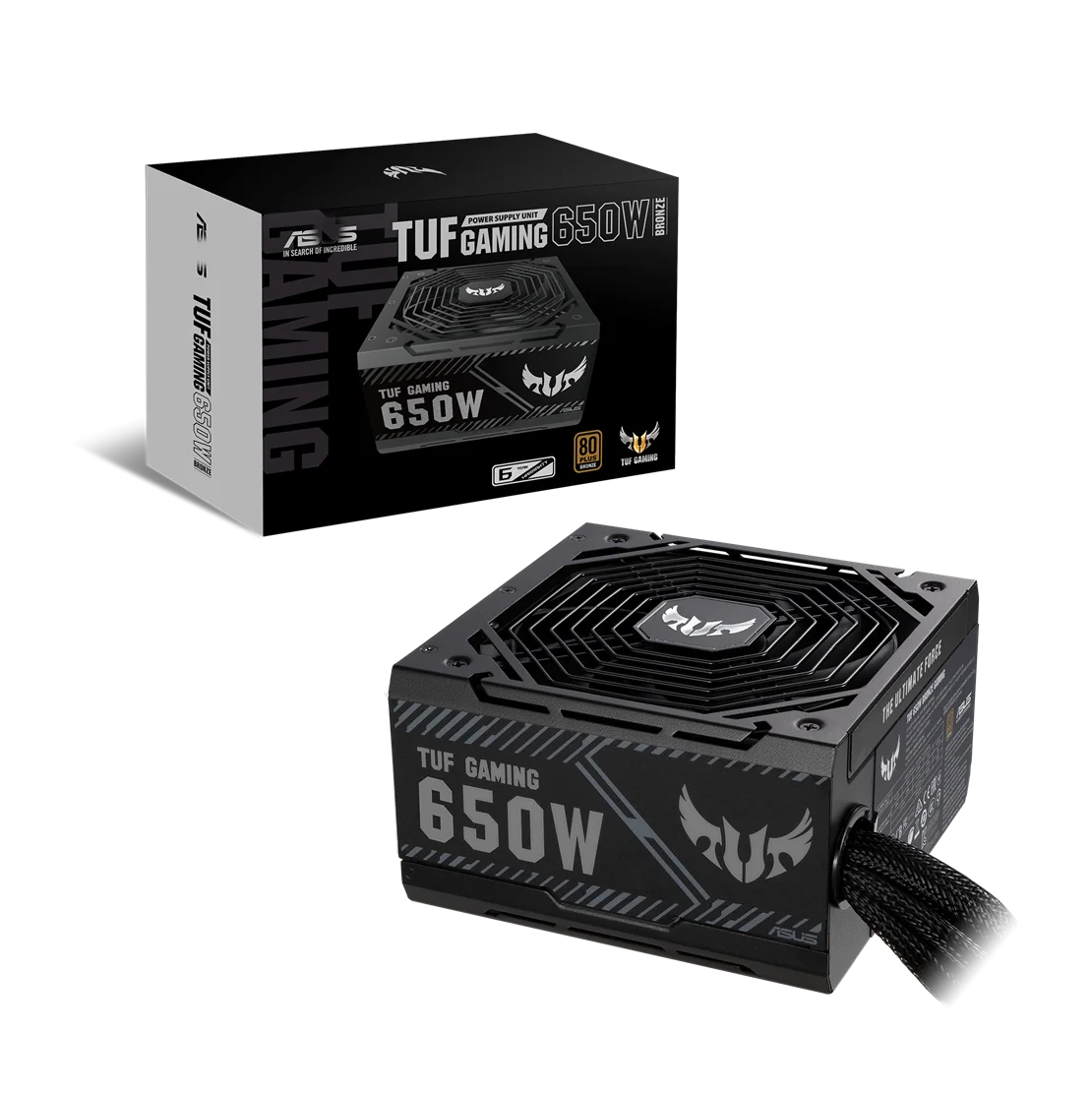 AS US PC ATX POWER SUPPLY UNIT TUF 650B-GAMING GAMING Computer power supply TUF Gaming 650W Bronze PSU leads in durability