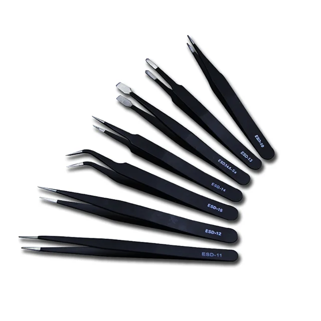 High-quality stainless steel rust-proof and wear-resistant anti-static ESD series tweezer