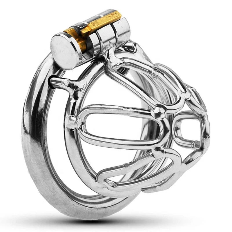 BDSM Bondage Stainless Steel Chastity Cage Ring Sex Toys Cock Cage Male Chastity Devices