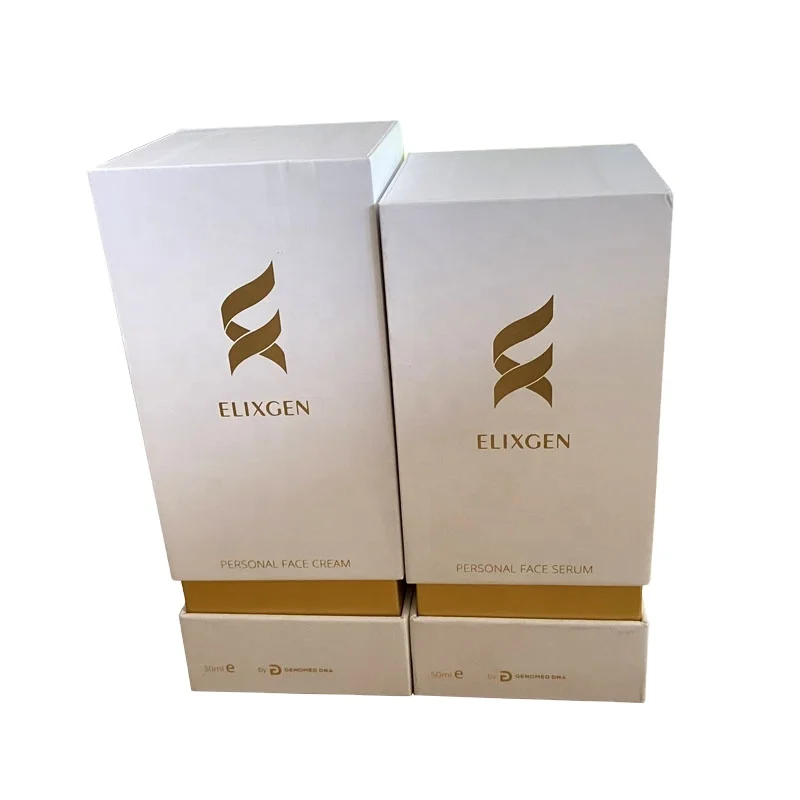 
Customized Soft Touch Paper Personal Face Serum Make Up Skin Care Box Packaging 