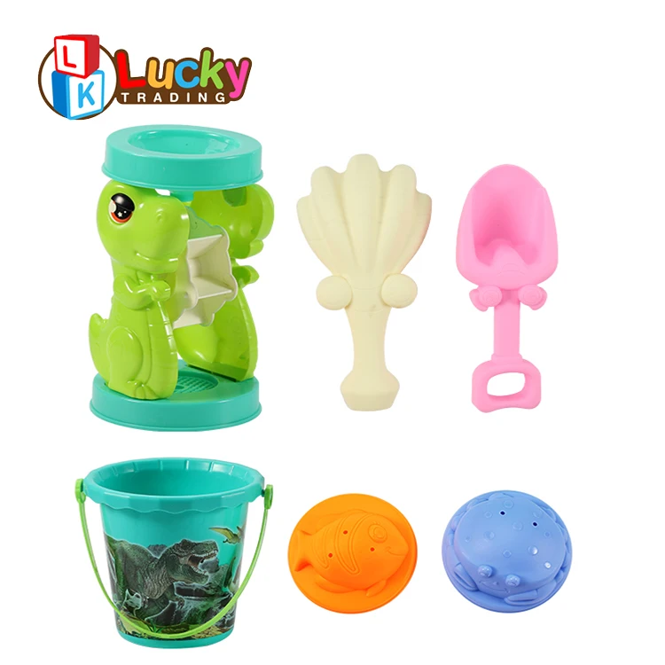 Lucky Toys Beach Toys Castle Molds Sand Molds Beach Bucket Beach Shovel Tool Kit Sandbox Toys for Toddlers