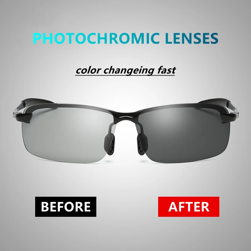color change fast polarized lunettes photogray kaca mata fashion containers csi yoke neon square italian photochromic sunglasses