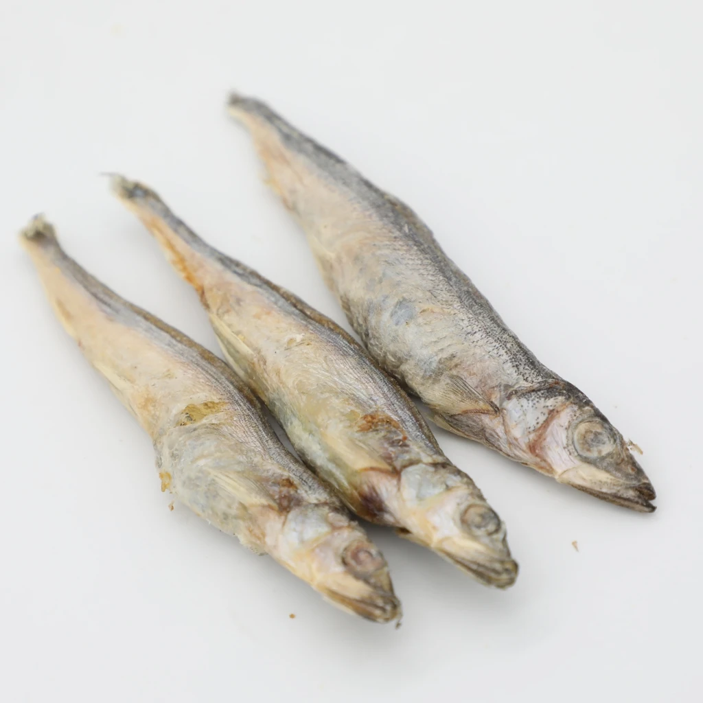 
Manufacturers Wholesale Pet Snacks Freeze Dried Capelin Fish for Dogs and Cats Pets Food 