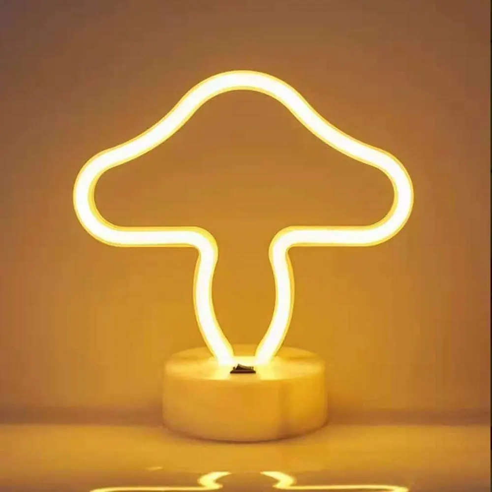 Neon Sign USB LED Decoration Unicorn Flamingo Lamp Moon Rainbow For Home Kid Room Bedside Night Light Decor Light For Children