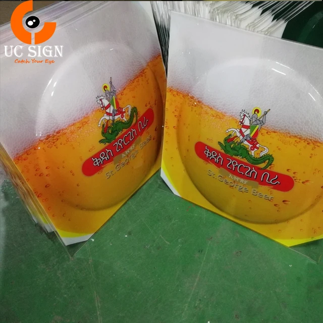  double sides vacuum forming Round lluminated sign Factory customized outdoor Dome Acrylic advertising led light