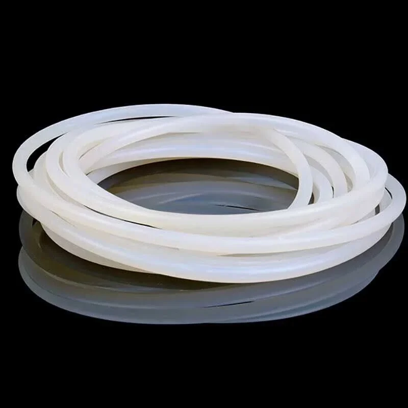Silicone Rubber Solid Round Sealing Strip Diameter 1 30 Mm White