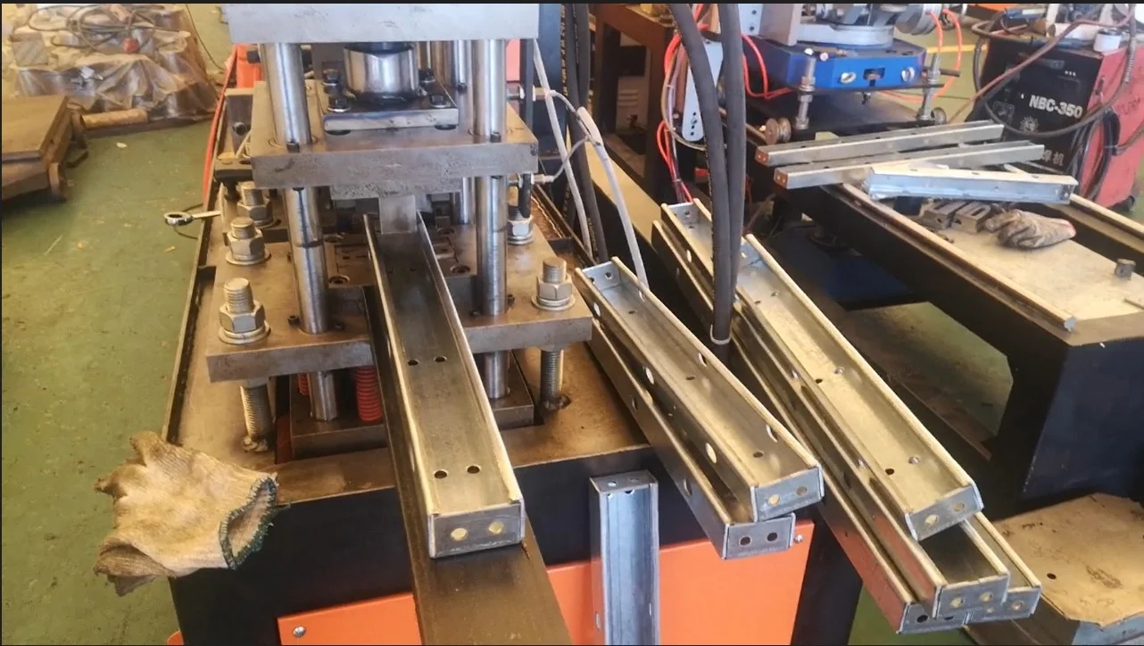 air blower base roll forming machine Steel Purlin C Beam Cold Roll Forming Machine U purlin Keel making machine