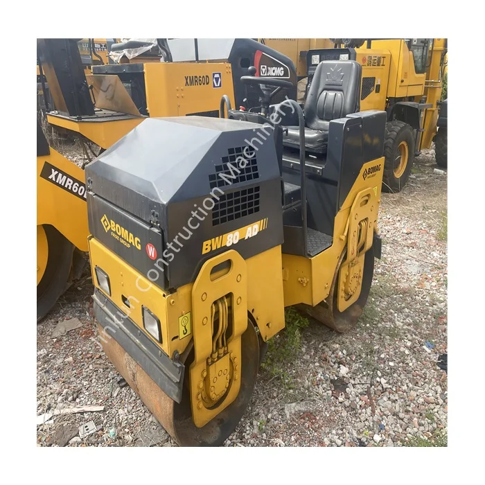 BOMAG 3-тонный роликовый мини-Вибрационный ролик BW80AD трехтонный Малый дорожный каток