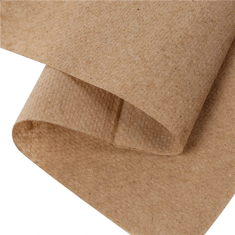 Переработанные крафт-салфетки V-Fold коричневые диспенсеры стеганые бумажные салфетки