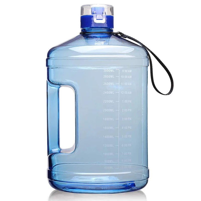 2019 Amazon Hot Sale BPA free Portable Time Marking  Water Bottles