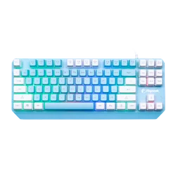 Wholesale Compact Portable Mechanical Feel Rainbow Backlit 87 Keys TKL USB E-sports Wired Membrane Gaming Keyboard for PC Laptop