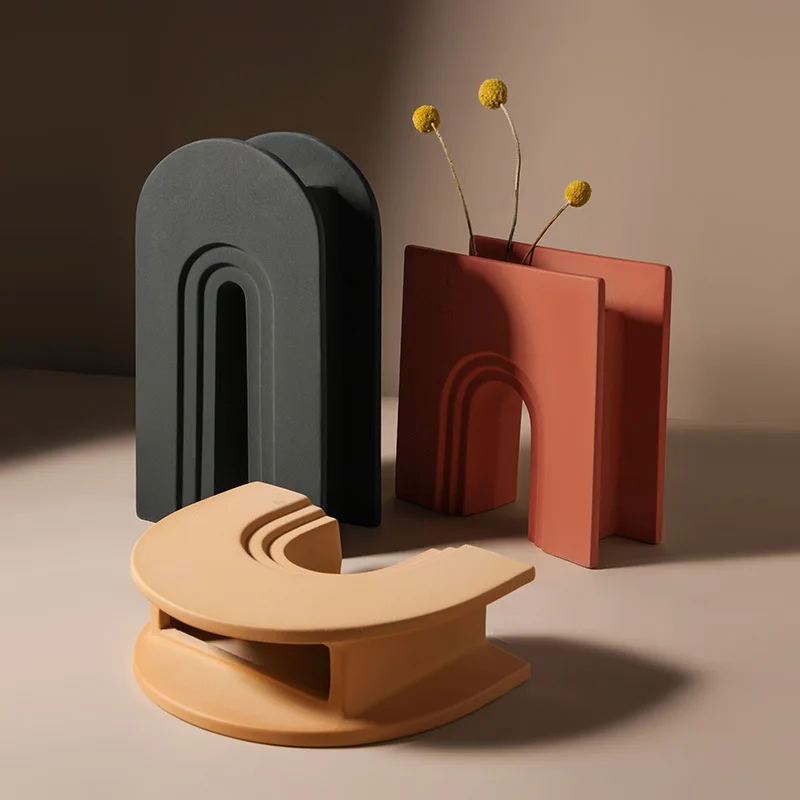 New Arrival Jingdezhen Modern Porcelain&ceramic Flower Vases for House Bar Bookstore Cafes Decoration