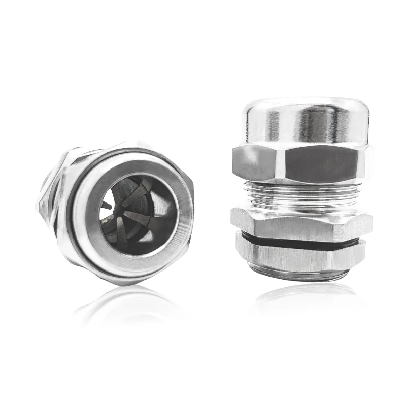  Stainless Steel EMC Cable Gland Electromagnetic Compatibility PG Thread type PG7 19 63
