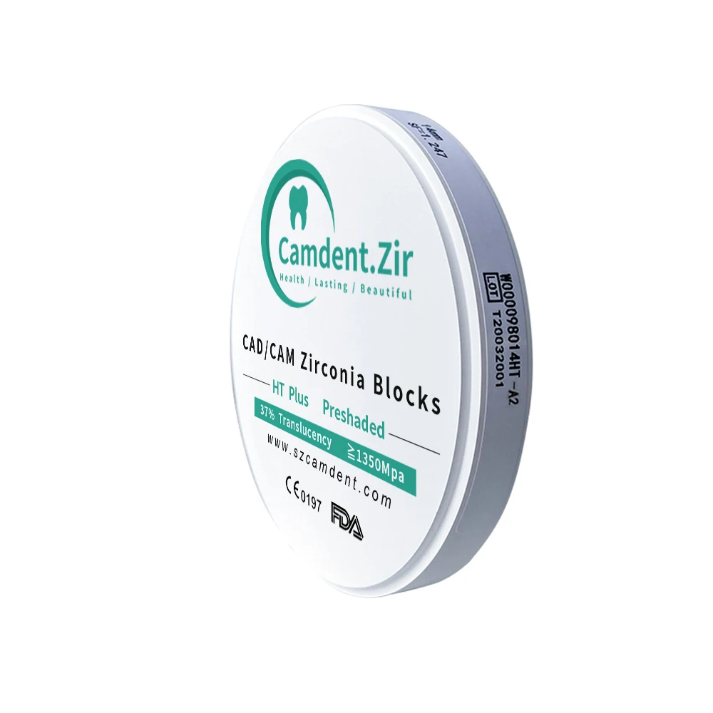 Camdent HT ST 3D 4D Zirconia Discs CAD CAM Zirconia Blocks for Dental Lab clinic