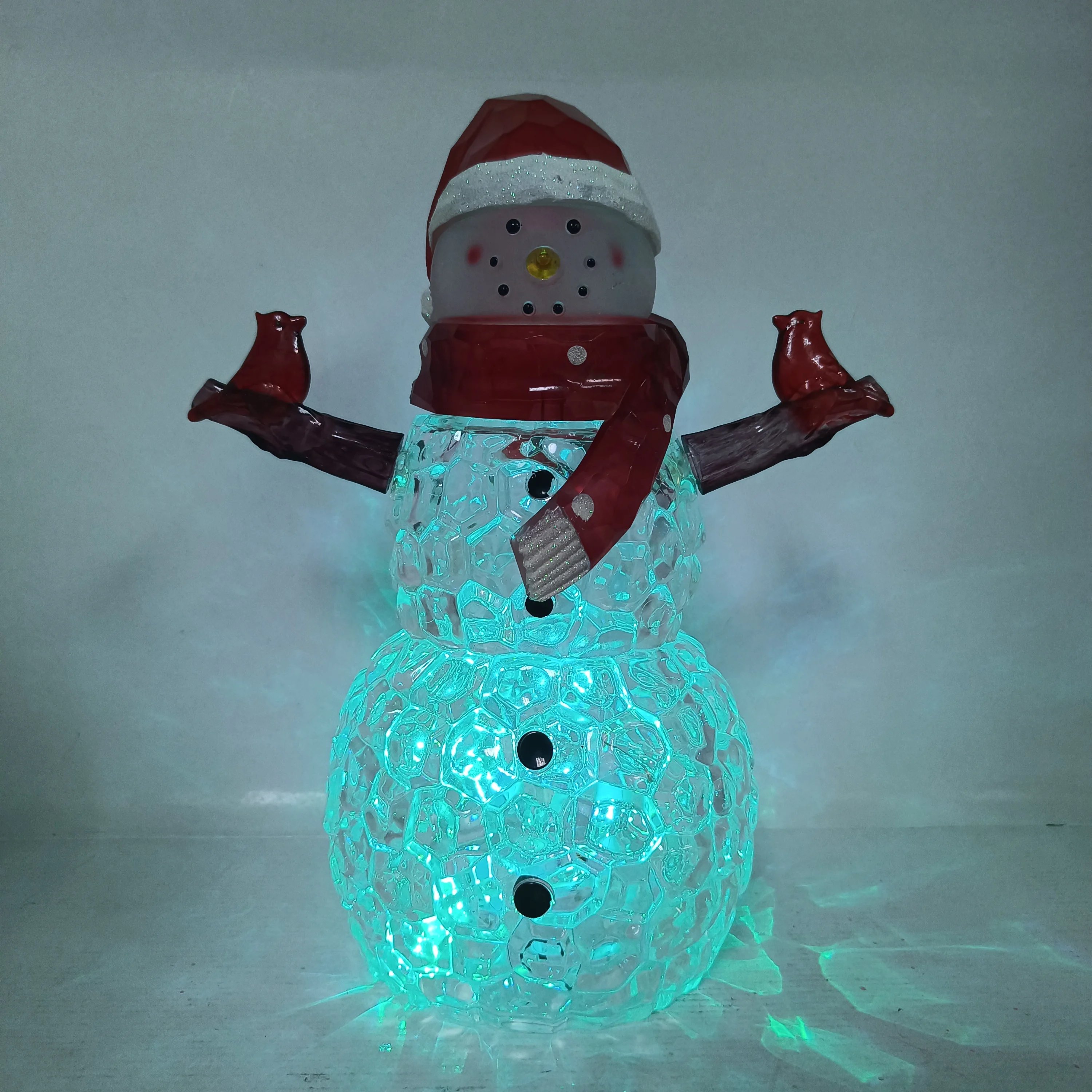 2024 Factory price wholesale acrylic Christmas snowman led Christmas lights