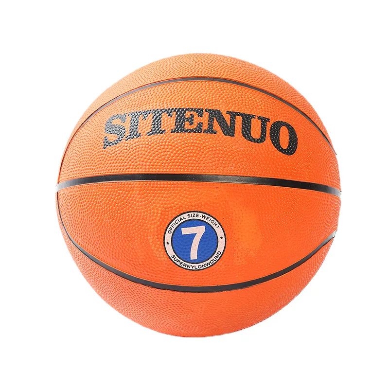 BSCI SEDEX official size custom logo design size 34567 children Rubber ball basketball