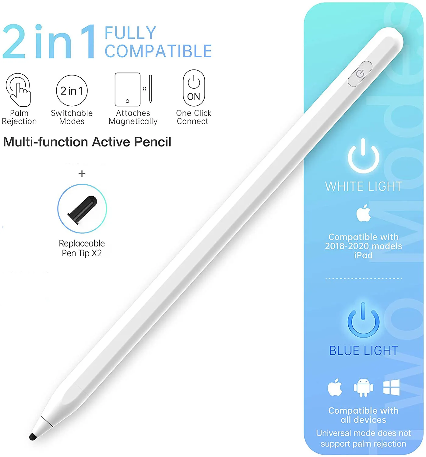  Высокочувствительный активный стилус для iPad Apple Pencil совместимый с сенсорным экраном IOS Windows после отказа от