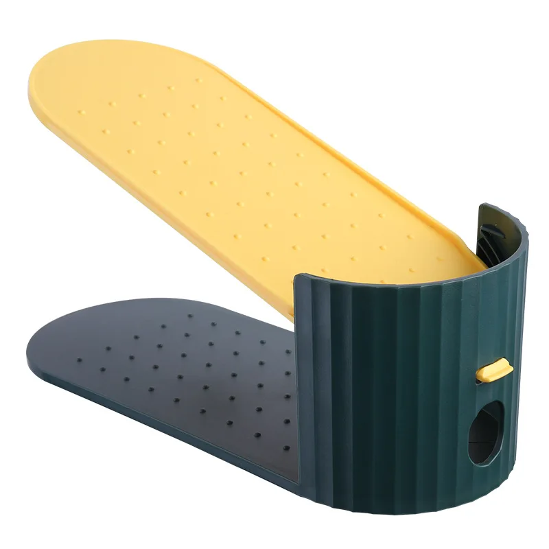 Shoe Slots Organizer, Adjustable Shoe Stacker Space Saver, Double Deck Shoe Rack Holder for Closet Organization