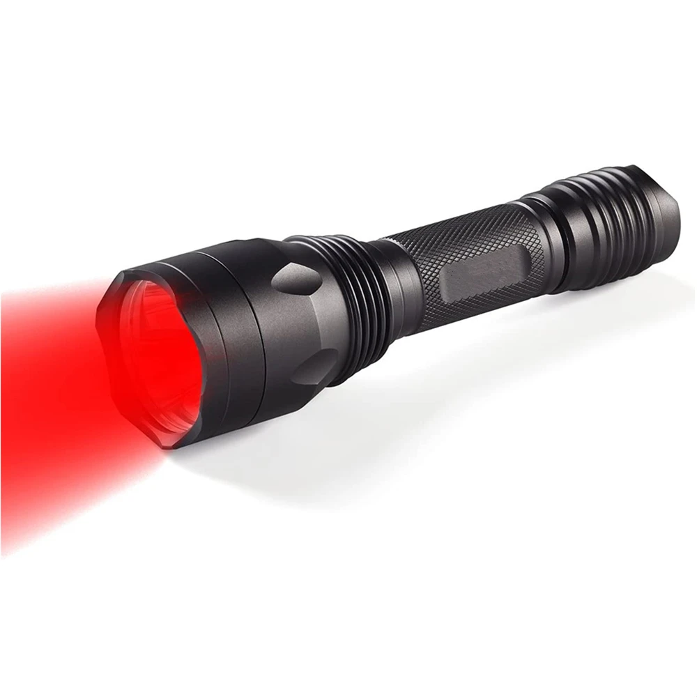 
H-R3 Red Hunting Flashlight Single Mode Wavelength Tactical Night Hunting Light for Hog Pig Coyote Varmint Predator Rifle 