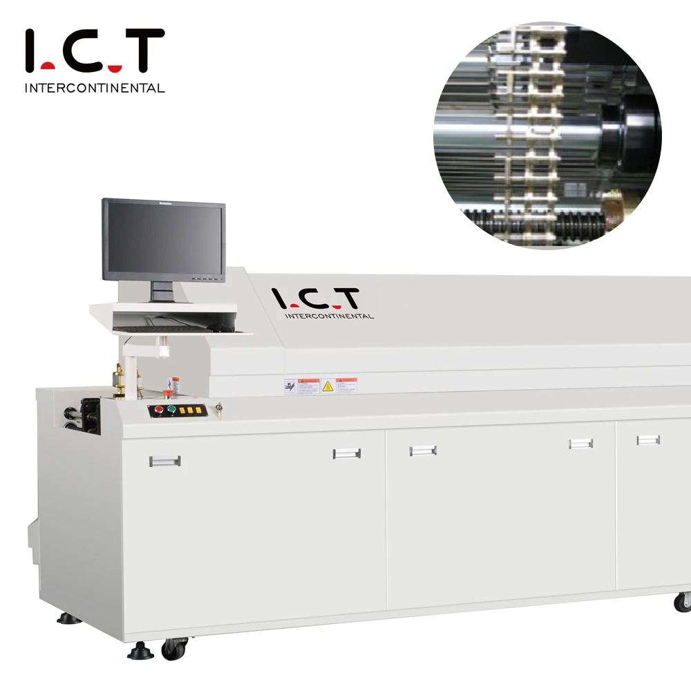 Automatic 6-Temperature Zone Reusable Soldering Oven for SMT Components Pump Core PCB from Chinese Supplier