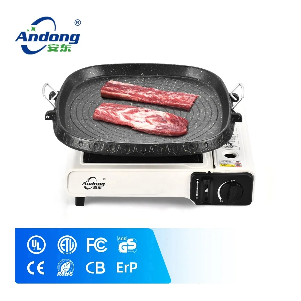 Оптовая продажа, фабрика Andong, индивидуальная портативная газовая мини-плита для кемпинга