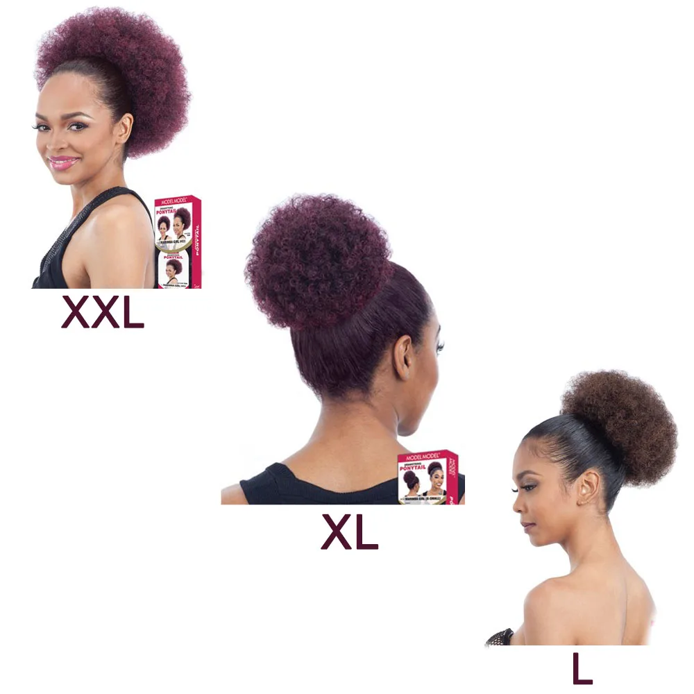 
Noble clip on afro puff curly drawstring ties for ponytails 2020 synthetic ponytail hair extensions 