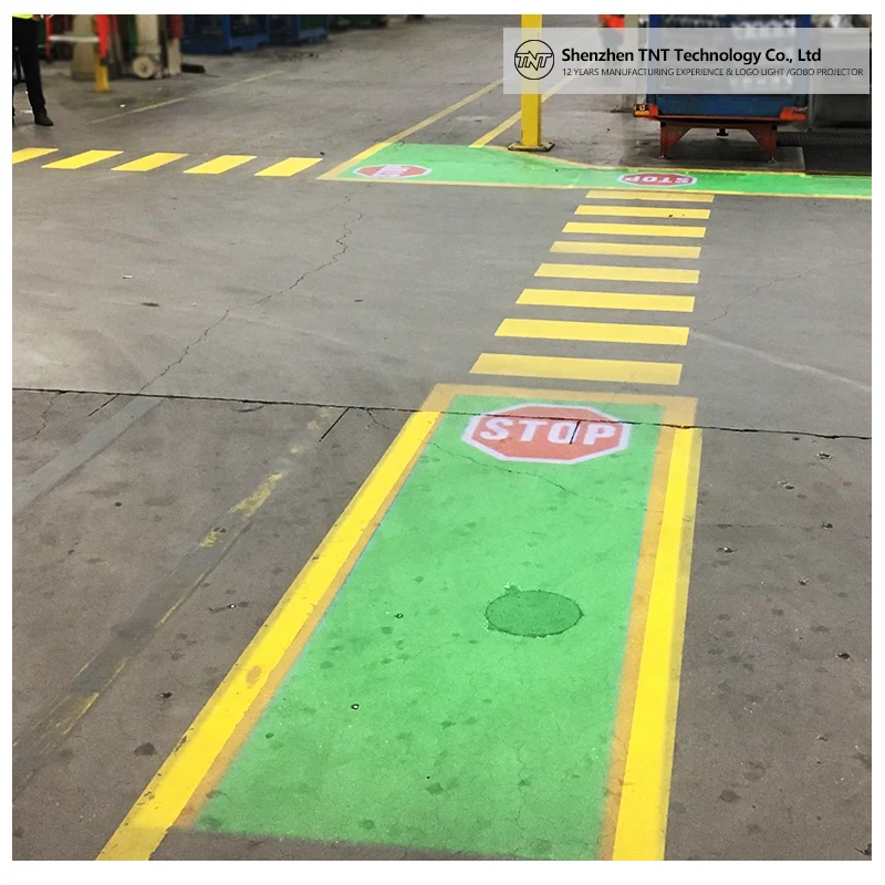 TNT Manufacturing Custom Logo LED Projector Industrial Door Welcome Safety Warning Sign Light