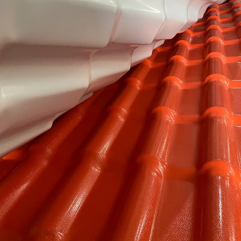 Colorful Synthetic ASA Resin Roof Tile/ASA PVC roof tile/PVC Plastic Roof Sheet