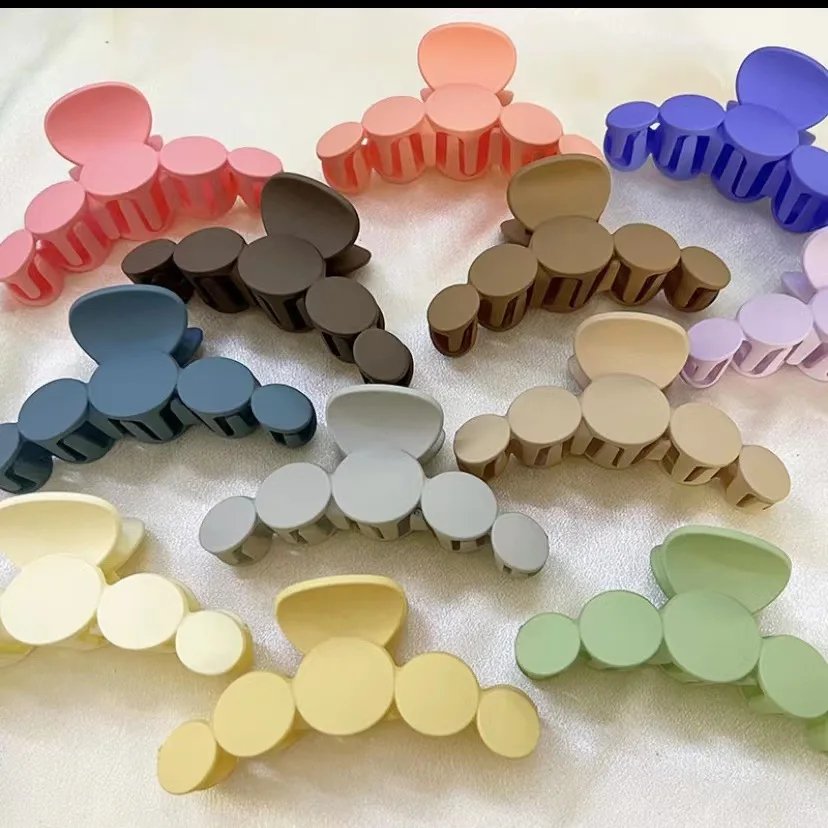 Wholesale New design Grind arenaceous Five round big Hair Claw Clip For Women