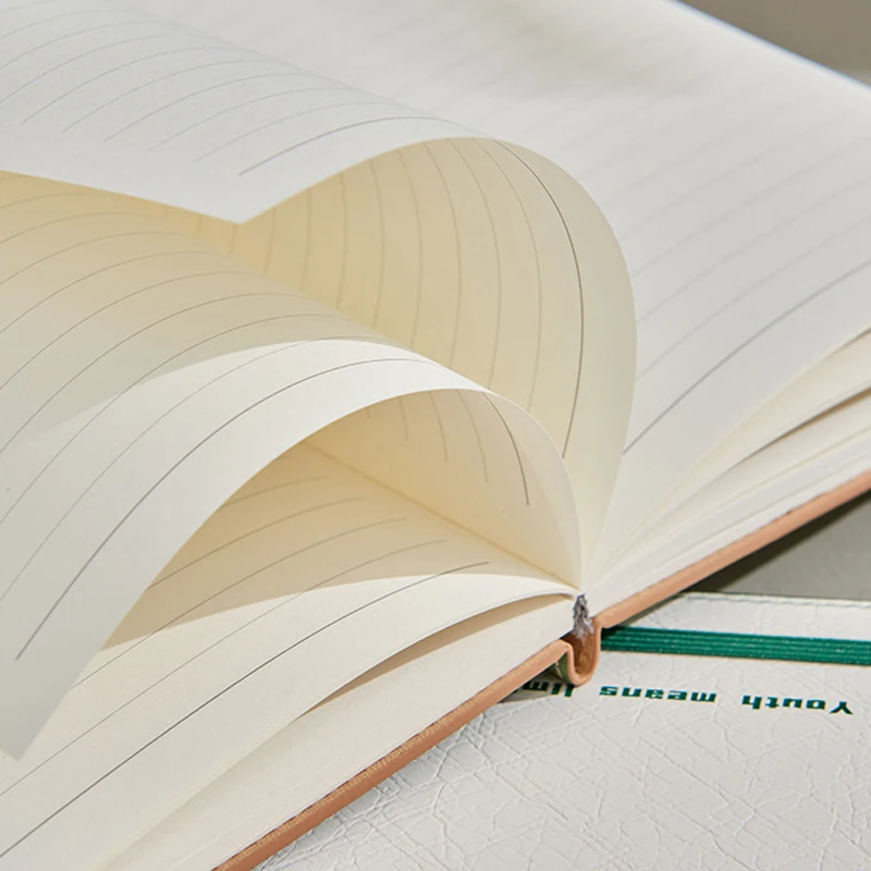 HK Tie rope notebook office business work notepad with printable logo packaging gift box