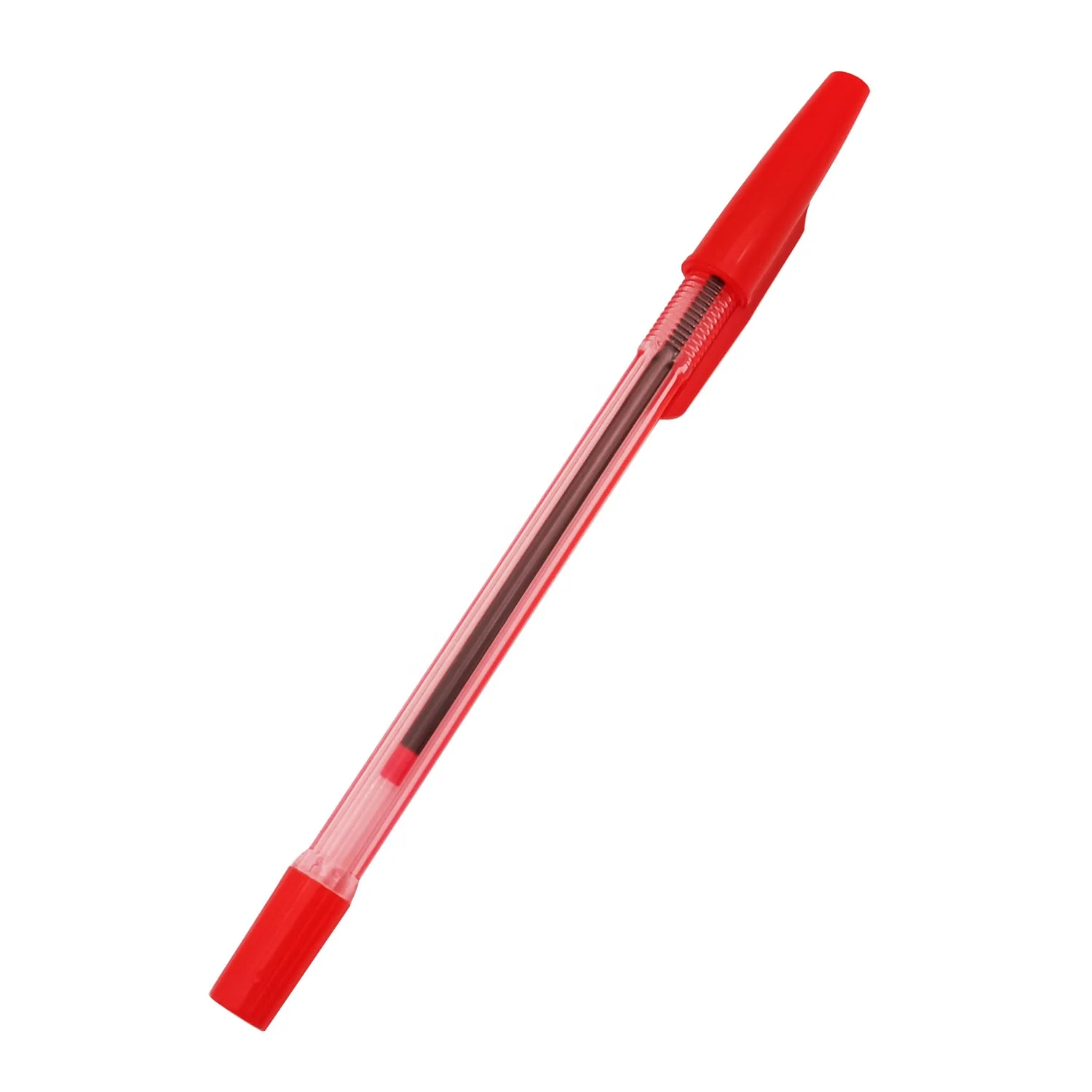 China factory price plastic ballpoint simple pen business low price promotional custom logo office writing cheap red ball pen
