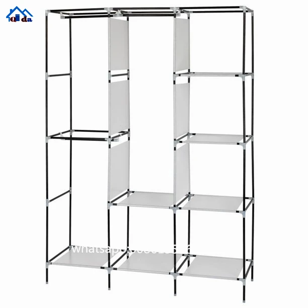 collapsible rail clothes assembled purity easy clean folding wholesale wardrobe simple wardrobe
