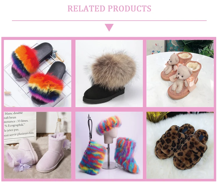 USA 2020 waterproof real Australian sheepskin fox raccoon fur lined winter snow boots shoes for women kids children