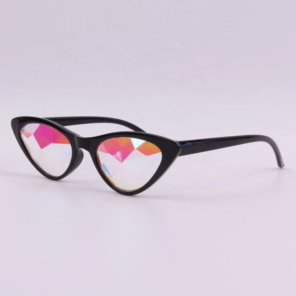 New Design Carnival Heart Shape Sunglasses Kaleidoscope Glasses Rave Party Kaleidoscope coated film lens eyeglasses