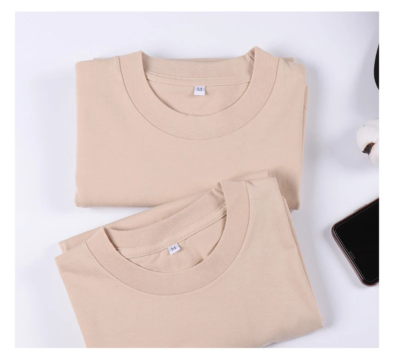 MT2006 высокое качество низкий OEM MOQ 230 граммов 100% хлопок Пользовательские чистые простые женские футболки мужские футболки большого размера Футболки