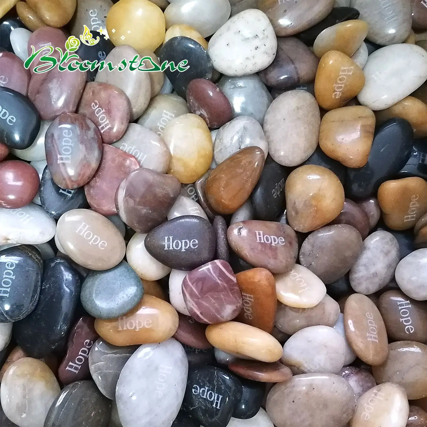 Mixed Color River Pebbles for Landscaping