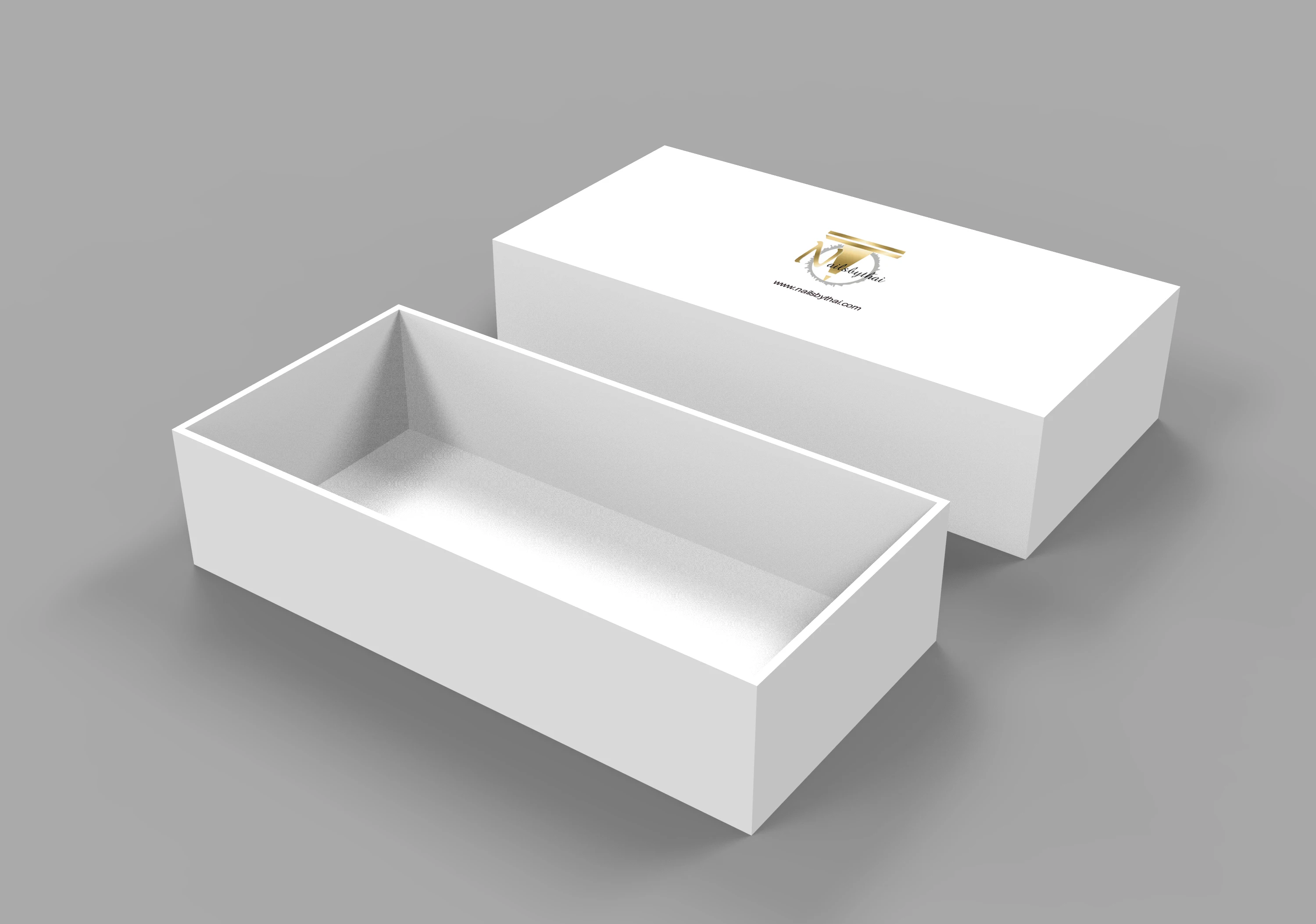 luxury rigid gift tuck top white box with elegant look lid-off box for smart device recycled cardboard paper packaging gift box